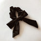 Parker Bow Scrunchie- Black Velvet